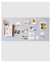 Rokeblau 60x40cm Large Bulletin Board, Decorative Felt Pin Board, 0.9cm Thick Foldable Photo Display Board with Self-Adhesive Tape, Vision Board for School Home Kitchen Office Walls/Sliver Grey